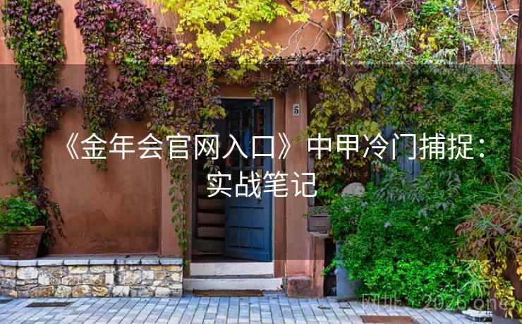 《金年会官网入口》中甲冷门捕捉:实战笔记 第1张 《金年会官网入口》中甲冷门捕捉:实战笔记 第1张