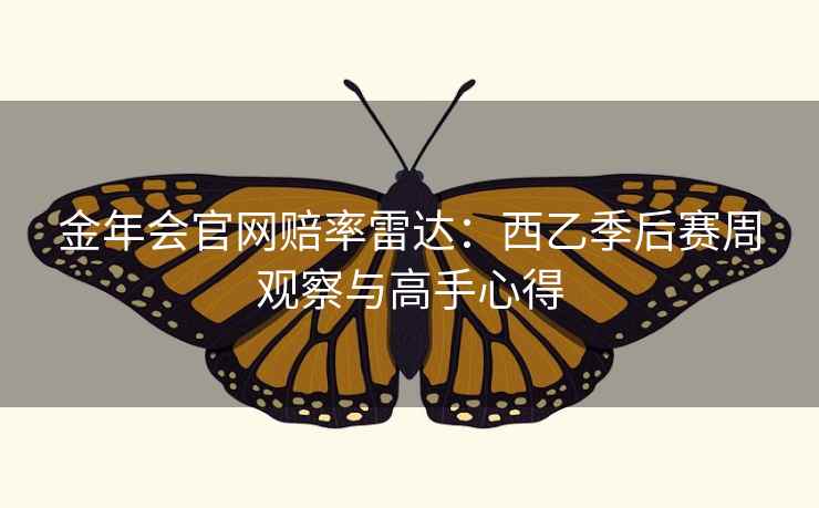 金年会官网赔率雷达：西乙季后赛周观察与高手心得  第2张